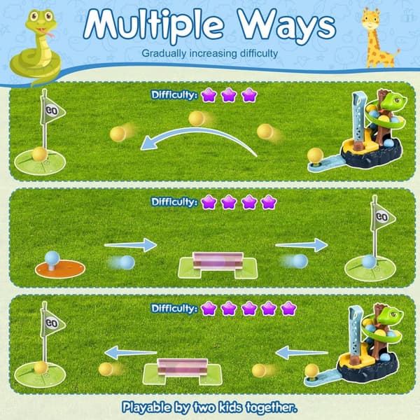 WOOPIE Minigolf Arkadspel SNAKE GOLF