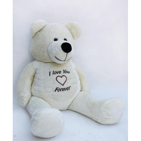 Pehmeä lelu - Nalle Xxl - 180 cm - Love You Forever White