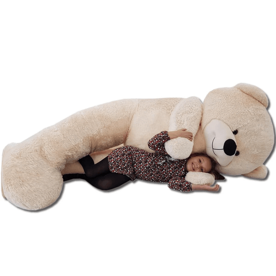 Gosedjur - Nalle Xxl - Beige Rosa - 220 Cm