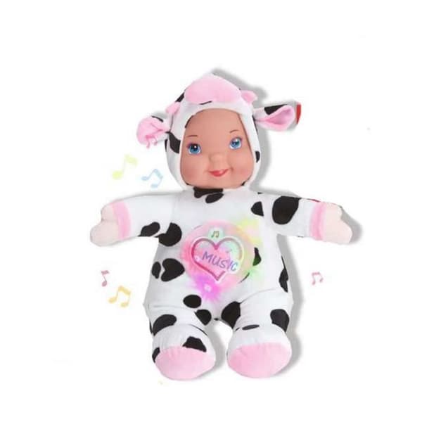 Babydocka Reig Cow 35 cm Musikalisk mjukleksak