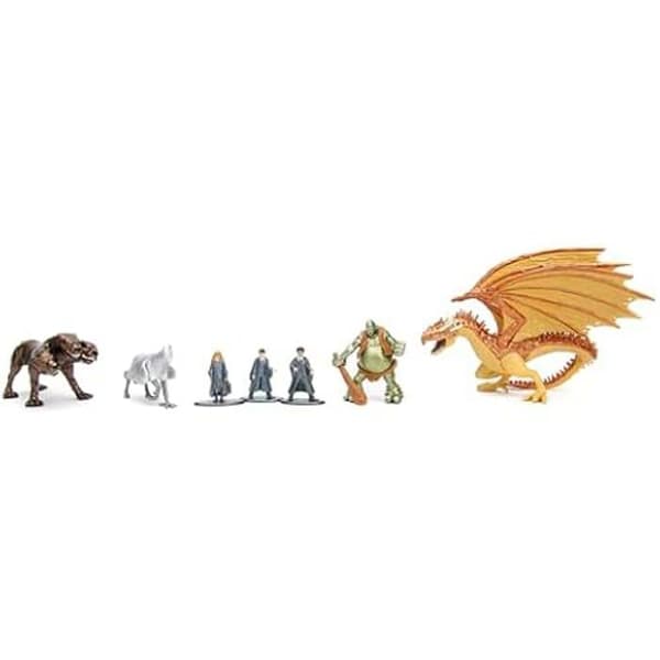 Samlarfigurer - JADA - Harry Potter - Set med 7 - Metall - 3 Storlekar - Från 6 År