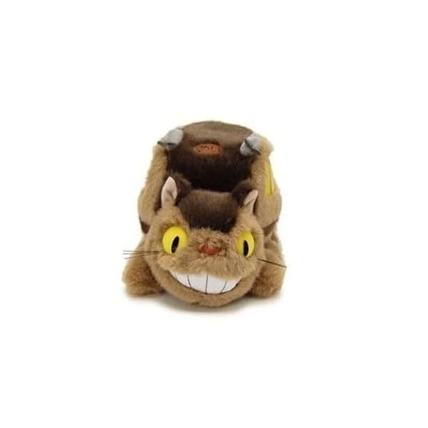 Cat-Bus plyschleksak - SEMIC - 19 cm - Brun och beige - För barn från 3 år