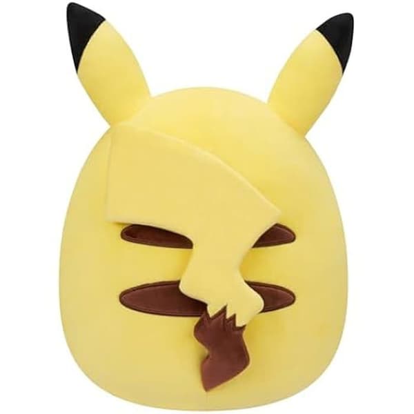 Officiell Pokémon Kudde - BIZAK - Squishmallow 35 cm - Mjuk - Gul - Pokémon Licens