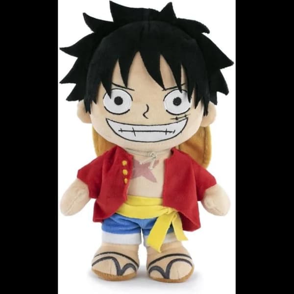 Peluche - One Piece - Barrado One Piece - 28 cm - Luffy, Sanji, Zoro, Shanks - Super Mjuk