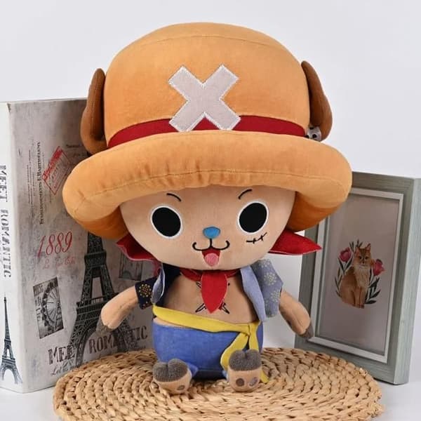 Peluche - SAKAMI - Chopper Luffy - 20 cm - Multikolor - Mjuk och kramvänlig