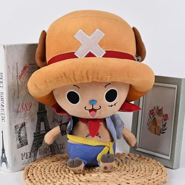 Peluche - SAKAMI - Chopper Luffy - 20 cm - Multikolor - Mjuk och kramvänlig