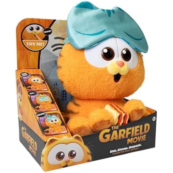 ANIMAGIC - Baby Garfield - Interaktivt Sällskapsdjur - för Barn från 3 År - Mjuk Katt Garfield - Gör Det