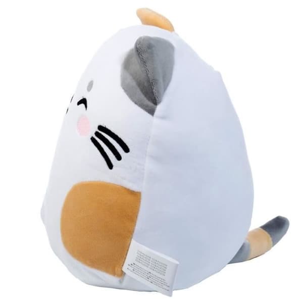 Lola the Feline Puckator Squidglys adoramals kattplyschleksak - vit/orange/svart - 24x16x21 cm