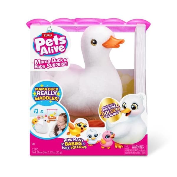 Interaktiv leksak - ZURU - Mama Duck - Interaktiva ankungar som följer sin mamma med överraskningar att upptäcka