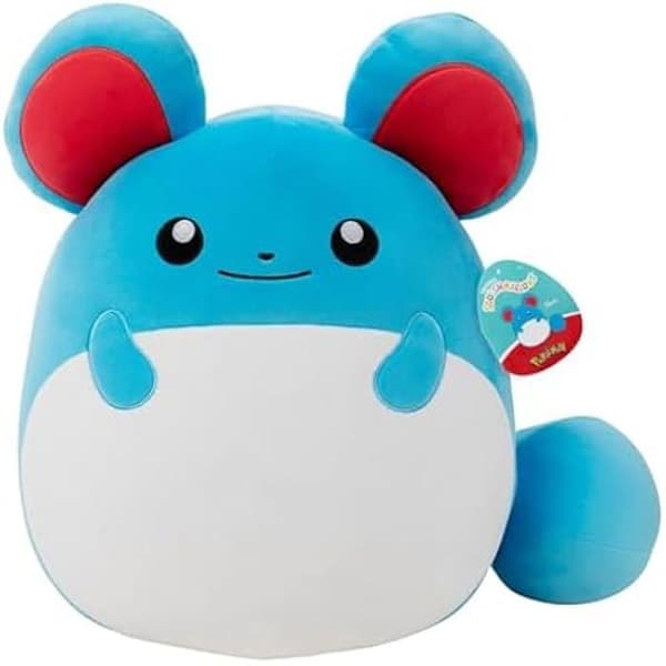 Peluche - SQUISHMALLOWS - Marill - 35,6 cm - Flerfärgad - Officiell Pokémon Jazwares