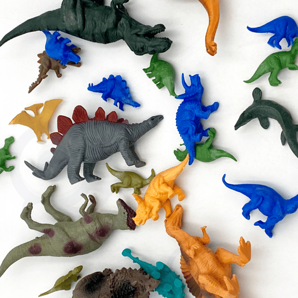 WOOPIE Set med Dinosaurier Figurer 34 st.