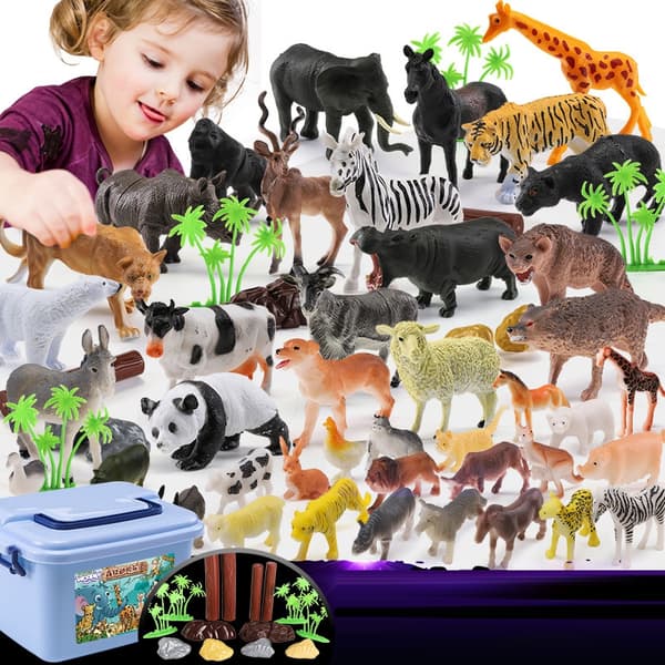 WOOPIE Set med Djurfigurer XXL 58 st.