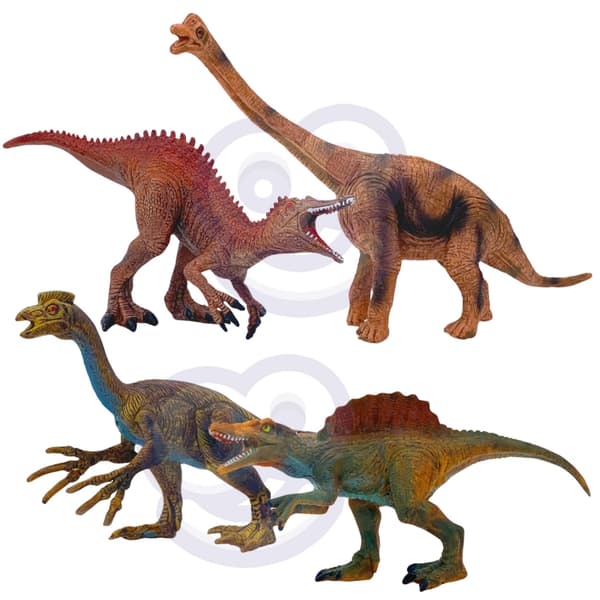 WOOPIE Set med Dinosaurier XL Figurer + Mat