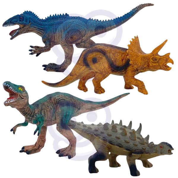 WOOPIE Set med Dinosaurier XL Figurer + Mat