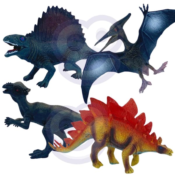 WOOPIE Set med Dinosaurier XL Figurer + Mat