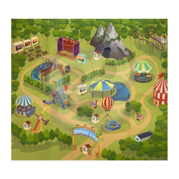 WOOPIE Set med Dinosaurier XL Figurer + Mat