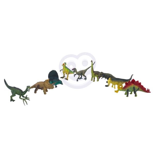WOOPIE Set med Dinosaurier Figurer 16 st + Matta + Bröst