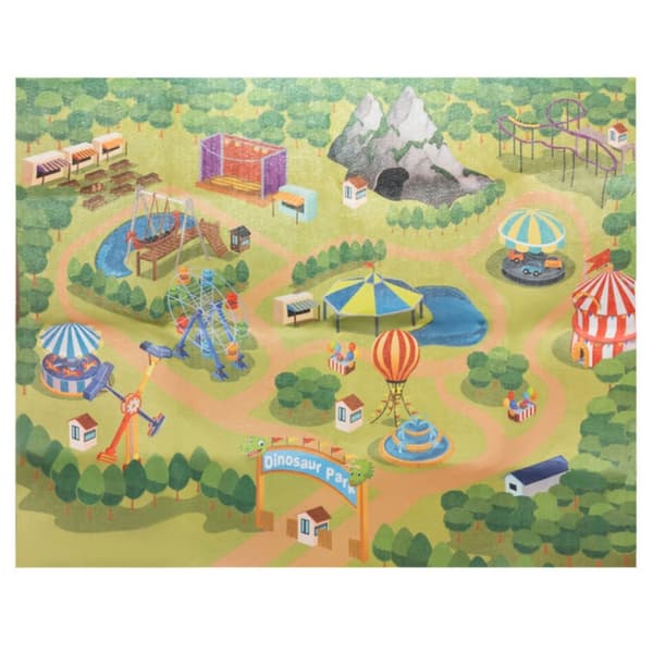 WOOPIE Set med Dinosaurier Figurer 16 st + Matta + Bröst