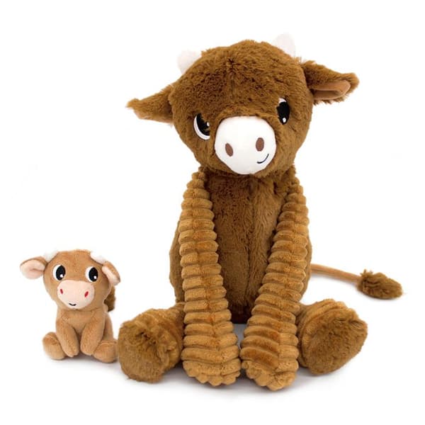 Peluche - Les Déglingos - Hindou - Mamma ko - Gömmer bebis - 24 cm