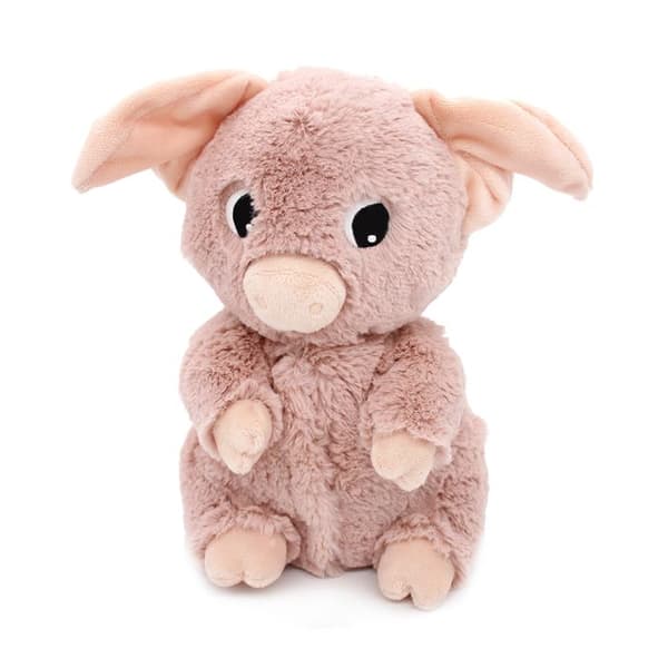 Peluche - Les Déglingos - Barbekiou - Mamma gris och bebis - 25 cm - Rosa