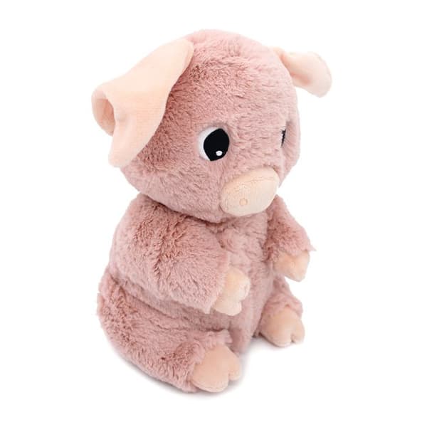 Peluche - Les Déglingos - Barbekiou - Mamma gris och bebis - 25 cm - Rosa