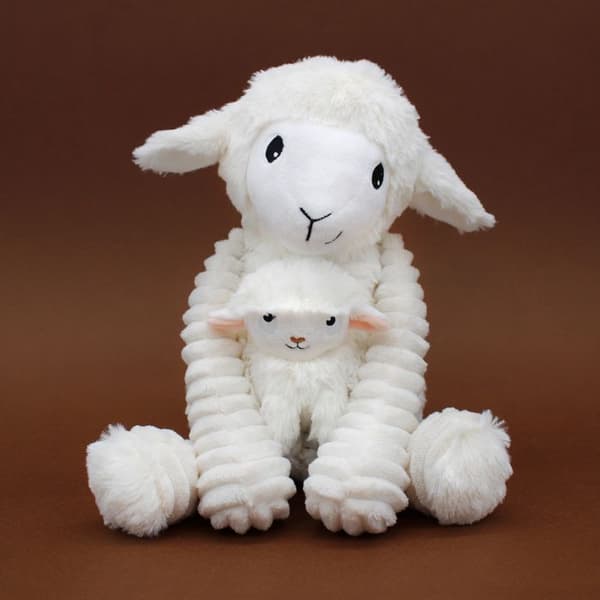 Peluche - Les Déglingos - Olou Mouton - 24 cm - Baby - Återvunnen polyester