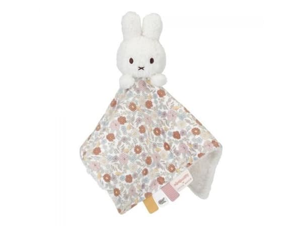Doudou Miffy fyrkant - Vintage Blommor