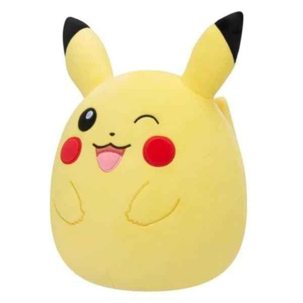 Plysch Pikachu Wink 35cm - JACTALEA - Squishmallow Wave 3 - Gul - Pokémon