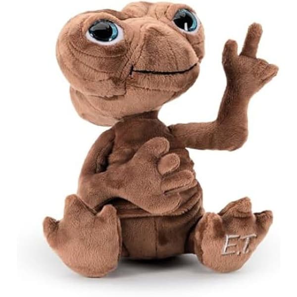 Peluche - SPEL FRÅN FRAMFÖR - E.T. Extra TERRESTRE - Höjd 25 cm - Officiell - Brun