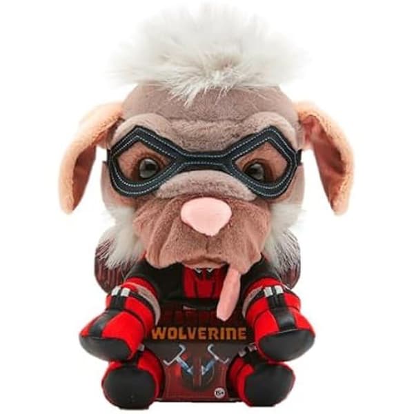 Peluche - SIMBA - Dogpool - 26 cm - Röd/Svart - Under officiell Marvel-licens