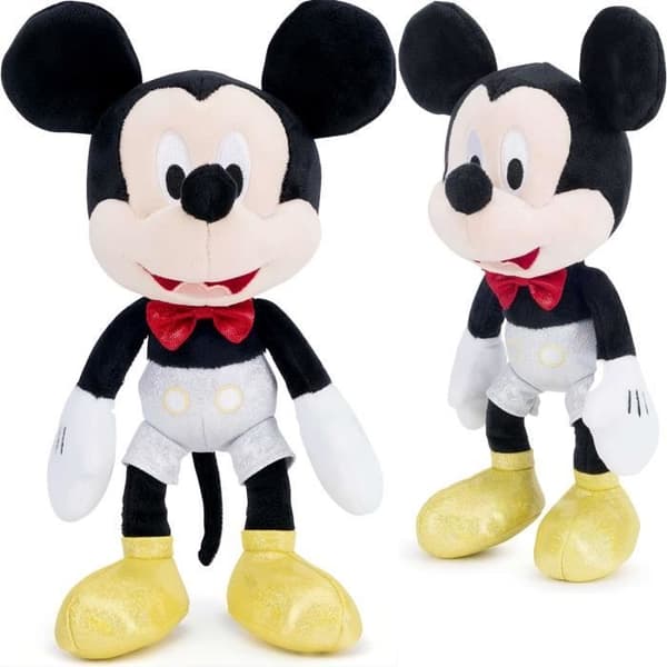 Disney Musse Pigg platina glänsande maskot 25 cm Disney 100 Simba