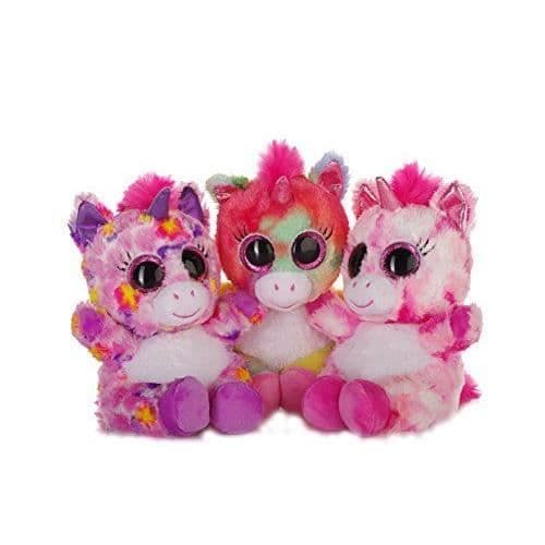 Heinrich Bauer - Blickfänger glittrande Unicorn plysch, paljetter, 15cm, rosa/multifärgad - 14228
