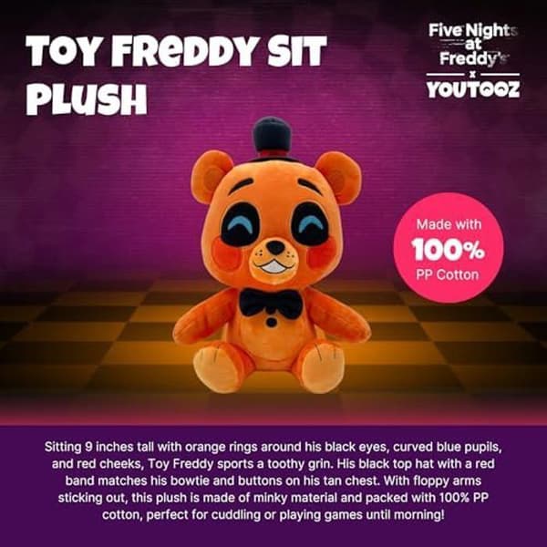 Gosedjur - YOUTOOZ - Freddy Sittande - 22,9 cm - Svart - För barn från 3 år