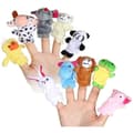 Miniatyrbild 4 av 4: 10 st Diverse djurfingerdockor plysch mjuka leksaker för barn Baby minidockor P02097