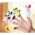 Miniatyrbild 2 av 4: 10 st Diverse djurfingerdockor plysch mjuka leksaker för barn Baby minidockor P02097