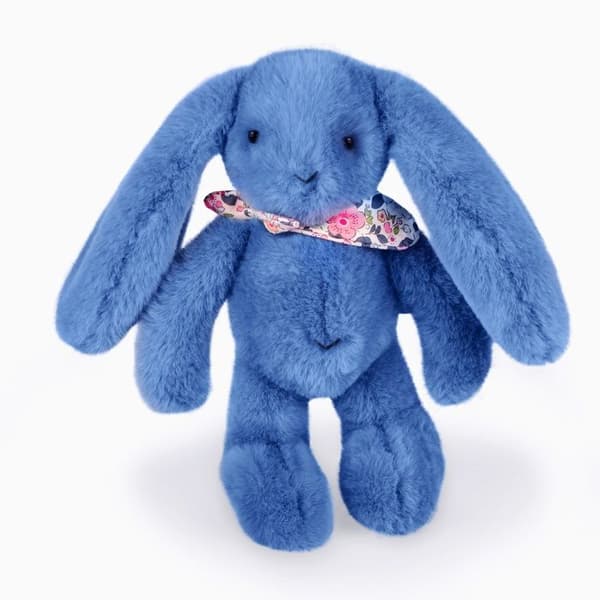 Doudou och Kompani - Kramdjur Kanin Fleurette blå 25 cm