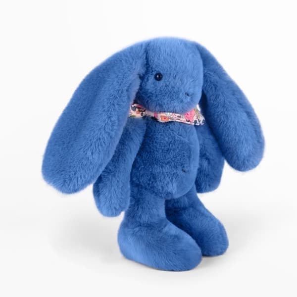 Doudou och Kompani - Kramdjur Kanin Fleurette blå 25 cm