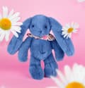 Miniatyrbild 6 av 6: Doudou och Kompani - Kramdjur Kanin Fleurette blå 25 cm