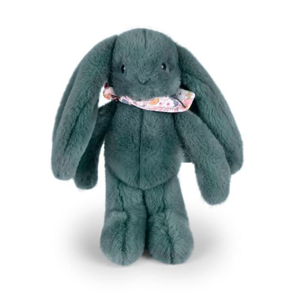 Doudou och Kompani - Plyschkanin Fleurs gröna 25 cm