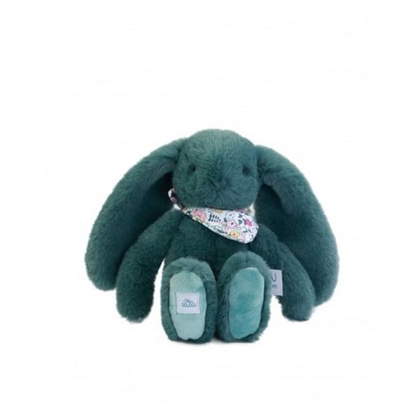 Doudou och Kompani - Plyschkanin Fleurs gröna 25 cm