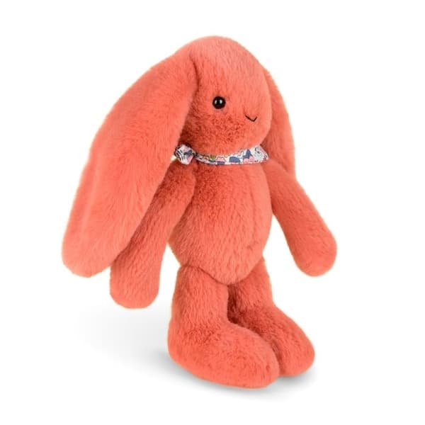 Doudou och Compagnie - Plyschkanin Fleurette terracotta 25 cm