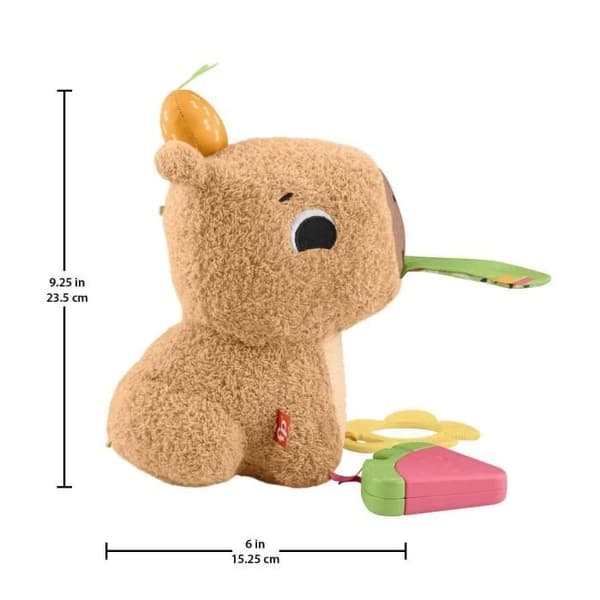 Fisher-Price Mon Capybara Câlins - Nalle med Bitleksak och Rassel - Från 3 månader - HYR54