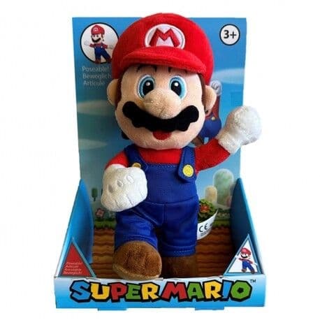 Super Mario Bros Mario Articulated plush toy 25cm