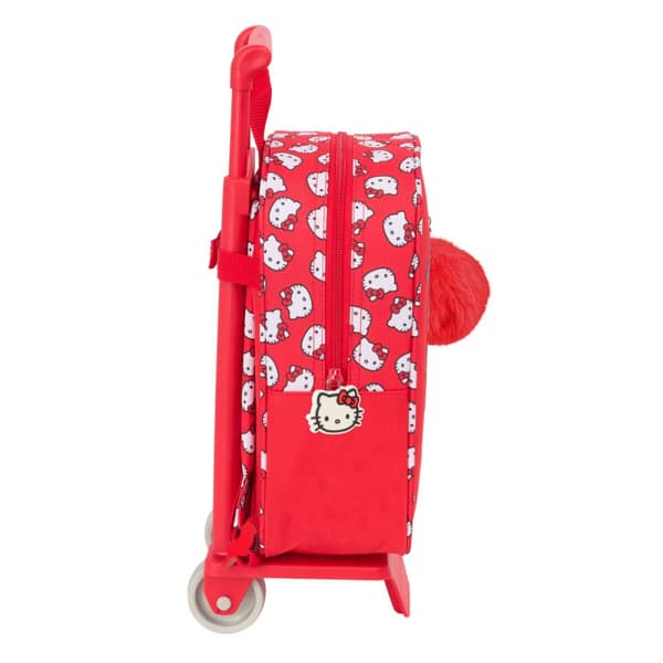 Skolryggsäck Hello Kitty Iconic Vit Röd 22 x 27 x 10 cm