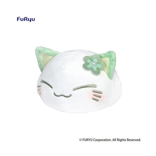 Furyu - Nemuneko Katt - Grön Plush 18 cm