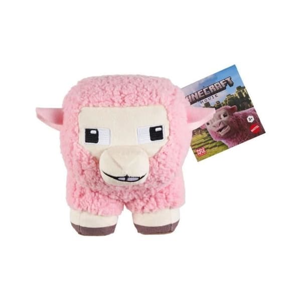 Mattel - Minecraft, filmen - Plush får rosa 20 cm