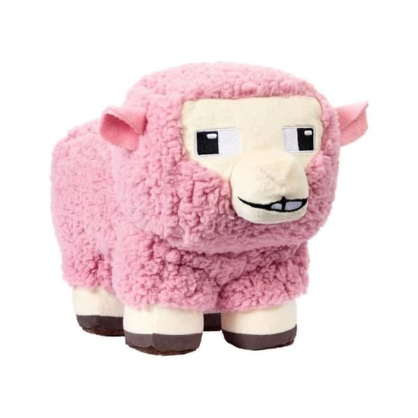 Mattel - Minecraft, filmen - Plush får rosa 20 cm