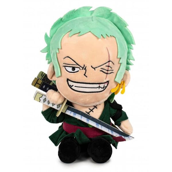 Plysch - Sakami Merchandise - One Piece - Rorona Zoro - 25 cm - Flerfärgad