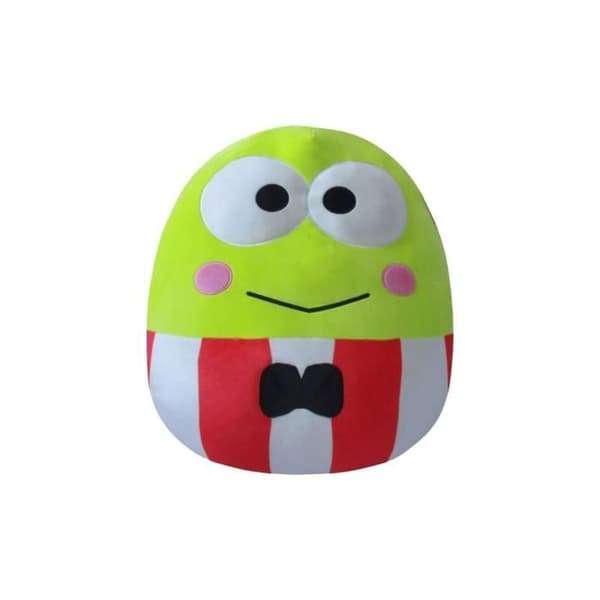 Jazwares - Squishmallows - Sanrio Core Keroppi Plush med Rödrandig Dräkt 25 cm