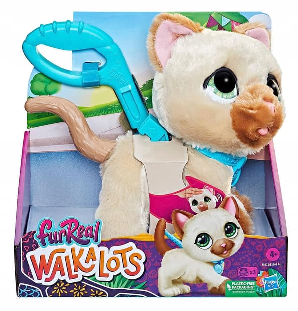Interaktiivinen kissa hihnassa FurReal Walkalots F8132 Hasbro Cat